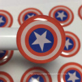 high quality custom logo colorful decorative round dome epoxy sticker label